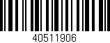 Código de barras (EAN, GTIN, SKU, ISBN): '40511906'