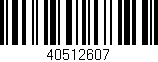 Código de barras (EAN, GTIN, SKU, ISBN): '40512607'