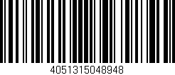 Código de barras (EAN, GTIN, SKU, ISBN): '4051315048948'