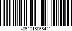 Código de barras (EAN, GTIN, SKU, ISBN): '4051315065471'