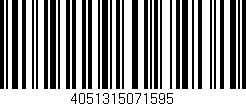 Código de barras (EAN, GTIN, SKU, ISBN): '4051315071595'