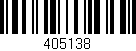 Código de barras (EAN, GTIN, SKU, ISBN): '405138'