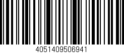 Código de barras (EAN, GTIN, SKU, ISBN): '4051409506941'