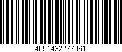 Código de barras (EAN, GTIN, SKU, ISBN): '4051432277061'
