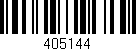 Código de barras (EAN, GTIN, SKU, ISBN): '405144'
