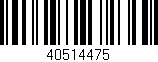 Código de barras (EAN, GTIN, SKU, ISBN): '40514475'