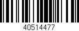 Código de barras (EAN, GTIN, SKU, ISBN): '40514477'