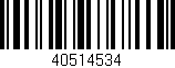 Código de barras (EAN, GTIN, SKU, ISBN): '40514534'