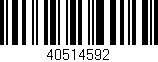 Código de barras (EAN, GTIN, SKU, ISBN): '40514592'