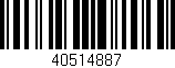 Código de barras (EAN, GTIN, SKU, ISBN): '40514887'