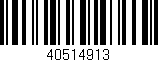 Código de barras (EAN, GTIN, SKU, ISBN): '40514913'
