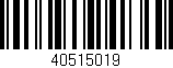 Código de barras (EAN, GTIN, SKU, ISBN): '40515019'