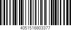 Código de barras (EAN, GTIN, SKU, ISBN): '4051516803377'