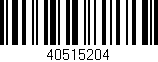 Código de barras (EAN, GTIN, SKU, ISBN): '40515204'