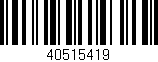 Código de barras (EAN, GTIN, SKU, ISBN): '40515419'