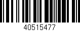 Código de barras (EAN, GTIN, SKU, ISBN): '40515477'