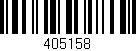 Código de barras (EAN, GTIN, SKU, ISBN): '405158'