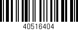 Código de barras (EAN, GTIN, SKU, ISBN): '40516404'