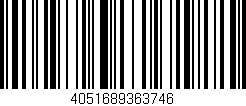 Código de barras (EAN, GTIN, SKU, ISBN): '4051689363746'
