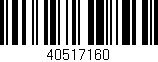 Código de barras (EAN, GTIN, SKU, ISBN): '40517160'