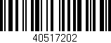 Código de barras (EAN, GTIN, SKU, ISBN): '40517202'