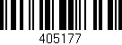 Código de barras (EAN, GTIN, SKU, ISBN): '405177'