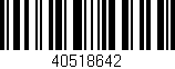 Código de barras (EAN, GTIN, SKU, ISBN): '40518642'