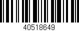 Código de barras (EAN, GTIN, SKU, ISBN): '40518649'