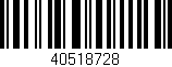 Código de barras (EAN, GTIN, SKU, ISBN): '40518728'