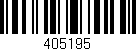 Código de barras (EAN, GTIN, SKU, ISBN): '405195'