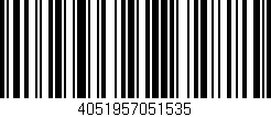 Código de barras (EAN, GTIN, SKU, ISBN): '4051957051535'