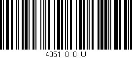 Código de barras (EAN, GTIN, SKU, ISBN): '4051_0_0_U'