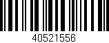 Código de barras (EAN, GTIN, SKU, ISBN): '40521556'