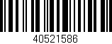 Código de barras (EAN, GTIN, SKU, ISBN): '40521586'