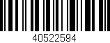 Código de barras (EAN, GTIN, SKU, ISBN): '40522594'