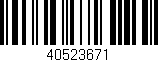 Código de barras (EAN, GTIN, SKU, ISBN): '40523671'