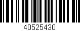 Código de barras (EAN, GTIN, SKU, ISBN): '40525430'