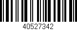Código de barras (EAN, GTIN, SKU, ISBN): '40527342'
