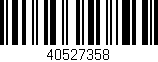 Código de barras (EAN, GTIN, SKU, ISBN): '40527358'
