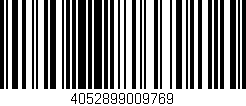Código de barras (EAN, GTIN, SKU, ISBN): '4052899009769'