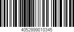 Código de barras (EAN, GTIN, SKU, ISBN): '4052899010345'