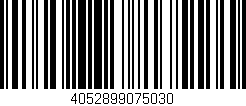 Código de barras (EAN, GTIN, SKU, ISBN): '4052899075030'