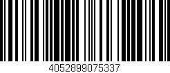Código de barras (EAN, GTIN, SKU, ISBN): '4052899075337'