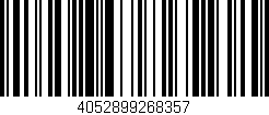 Código de barras (EAN, GTIN, SKU, ISBN): '4052899268357'