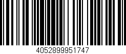 Código de barras (EAN, GTIN, SKU, ISBN): '4052899951747'