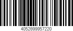 Código de barras (EAN, GTIN, SKU, ISBN): '4052899957220'