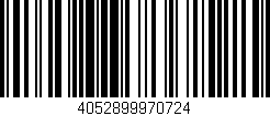 Código de barras (EAN, GTIN, SKU, ISBN): '4052899970724'