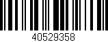 Código de barras (EAN, GTIN, SKU, ISBN): '40529358'