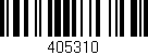 Código de barras (EAN, GTIN, SKU, ISBN): '405310'