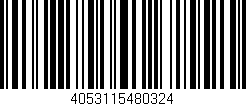 Código de barras (EAN, GTIN, SKU, ISBN): '4053115480324'